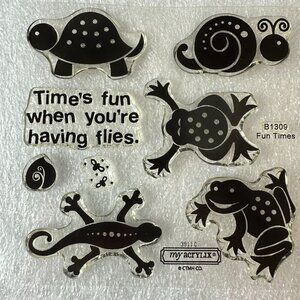 Close To My Heart My Acrylix Fun Times Decorative Stamps Set b1309